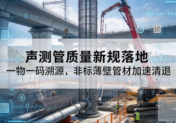 红桥区声测管质量新规落地，一物一码溯源，非标薄壁管材加速清退